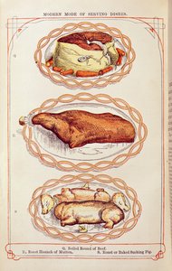 Moderne Manier van Gerechten Serveren, uit Mrs. Beaton door English School